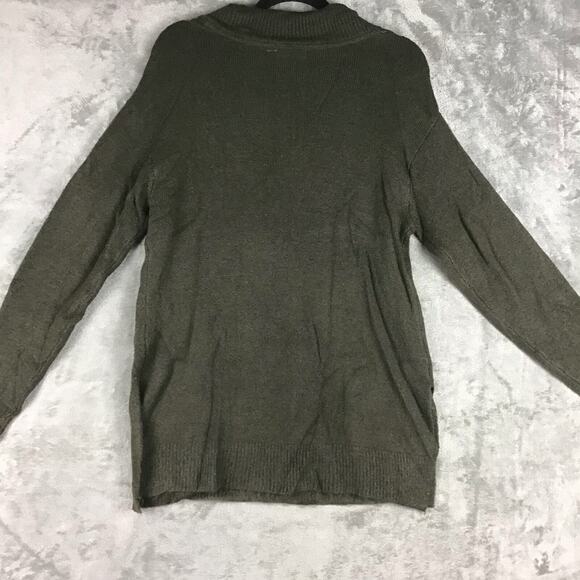 RDI Womens XS Tunic Sweater Dark Green V Neck Oversized Solid Stretch NWOT - Picture 11 of 13